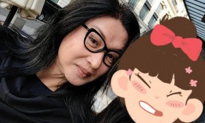 57岁金星定居法国，身材发福满脸褶子，连胸都小了，越来越像男人